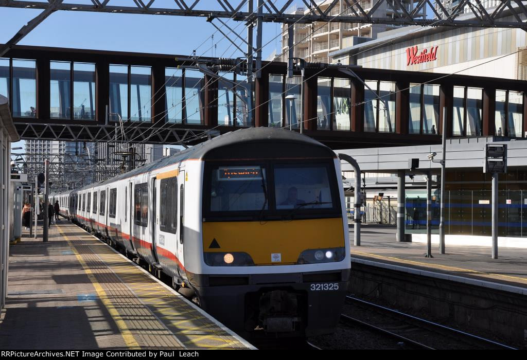 Outbound EMU's come into the station